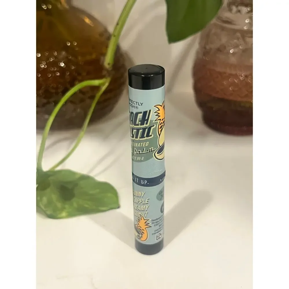 Perfectly Posh Beach Ballistic Caffeinated Lip Balm Pineapple Coconut NEW Rare